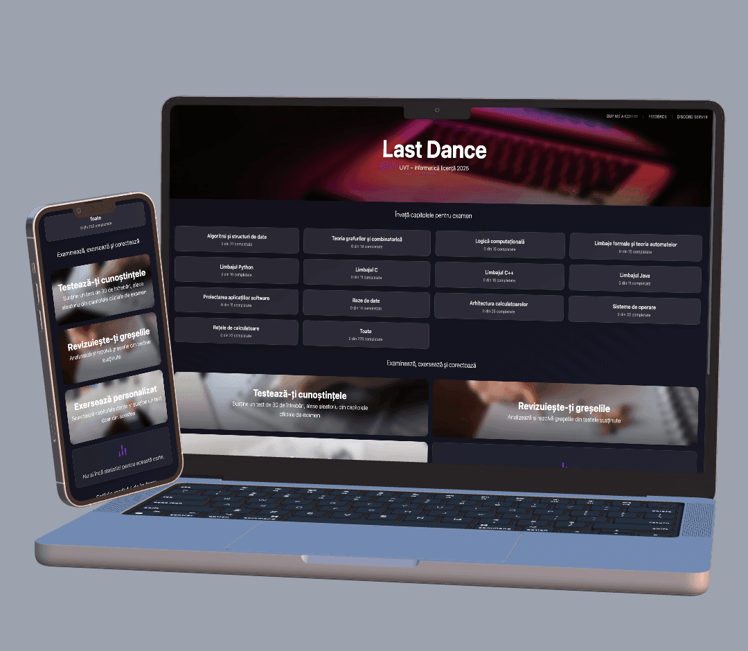 Last Dance today, on desktop and mobile